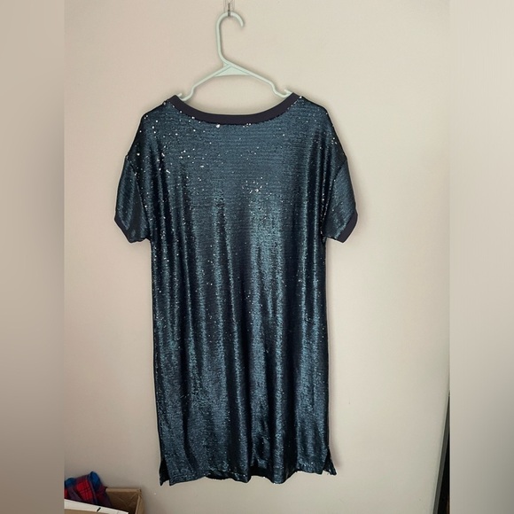 Moulinette Soeurs Interstellar Sequin Navy Midi Dress - Picture 13 of 14